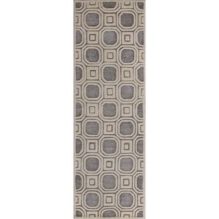 Safavieh Handmade Precious Silver Polyester/ Wool Rug (26 X 8)