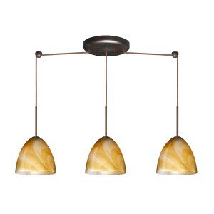 Besa Lighting BEL 3JB 4470HN BR Vila Pendant