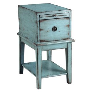Creek Classics Distressed Blue Chair Side Chest