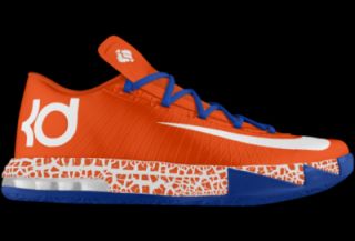 KD VI iD Custom Mens Basketball Shoes   Orange