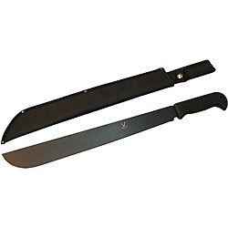 Defender 18 inch Black Stainless Steel Heavy Duty Hunting Machete Blade With Sheeth