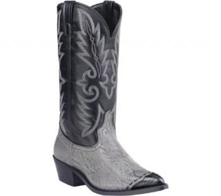 Mens Laredo Classic Cowboy Lizard Wingtip 13   Grey Marble Boots