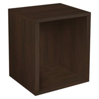 Way Basics Eco Modern Storage Cube Plus, Espresso Wood Grain