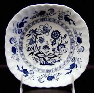 Johnson Brothers Blue Nordic Square Cereal Bowl, Fine China Dinnerware   Blue On