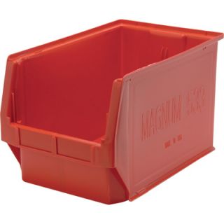 Quantum Storage Magnum Bin   3 Pack, 19 3/4in.L x 12 3/8in.W x 11 7/8in.H, Red,