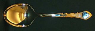 Oneida Golden Royal Chippendale (Stnl,Gold Acc) Solid Smooth Casserole Spoon   S