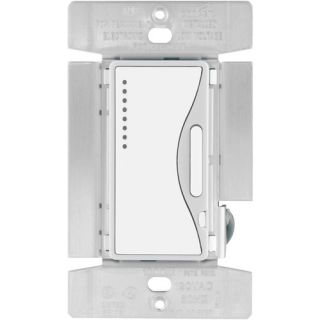 Cooper 9537WS Dimmer Switch, 1000W Multilocation Aspire Electronic Low Voltage Light Dimmer White Satin