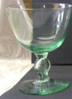 Kosta Boda Bernadette Green Liquor Cocktail   Green, Air Bubble In Ball Stem