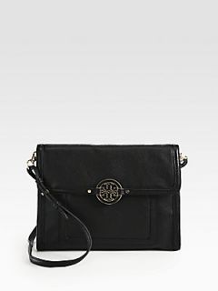 Tory Burch Amanda E Tablet Crossbody Bag   Black