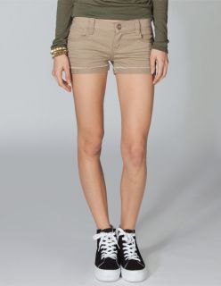 Raw Edge Cuff Womens Denim Shorts Khaki In Sizes 11, 0, 5, 7, 1, 13, 3, 9 F