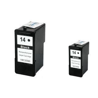 Lexmark 14 Black Ink Cartridge (remanufactured) (pack Of 2)