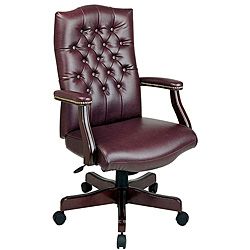 Office Star Traditional High back Arm Chair