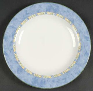 Royal Doulton Summer Breeze Dinner Plate, Fine China Dinnerware   Blue Flowers O