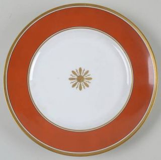 Richard Ginori Visconte Red Dinner Plate, Fine China Dinnerware   Red Border,Cen