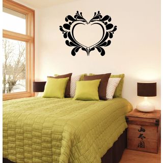 Tribal Heart Vinyl Wall Decal (Glossy blackEasy to applyDimensions 25 inches wide x 35 inches long )