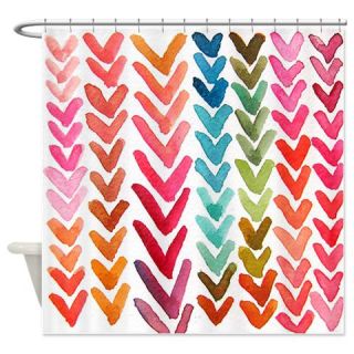  Funny Colorful Chevron Shower Curtain  Use code FREECART at Checkout