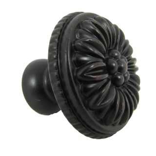 Stone Mill Hardware Dahlia Oil rubbed Bronze Cabinet Knobs (pack Of 10) (ZincDimensions 1.375 inches in diameter x 1.25 inches deep)