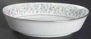 Noritake Blythe 9 Oval Vegetable Bowl, Fine China Dinnerware   Pastel Floral Ri