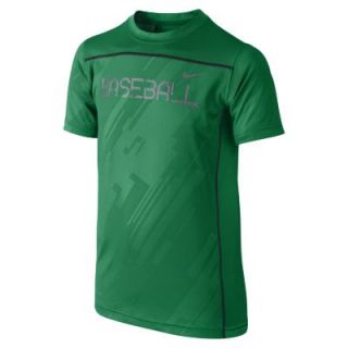 Nike Field Sport Boys Baseball Shirt   Lucid Green