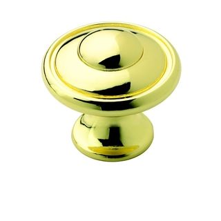 Amerock Traditional Polished Brass Ring Knob (pack Of 5)