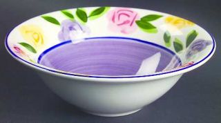 Tabletops Unlimited Flora Coupe Cereal Bowl, Fine China Dinnerware   Floral Rim,