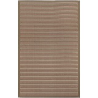 Couristan Tan/ Cream Rug (37x 55) (TanSecondary colorsCream/tanPatternStripesTip We recommend the use of a non skid pad to keep the rug in place on smooth surfaces.All rug sizes are approximate. Due to the difference of monitor colors, some rug colors 