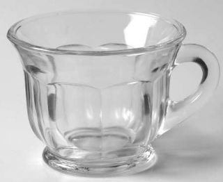 Tiffin Franciscan Plaza Clear Punch Cup   Line #65, Panels, Punch Bowls