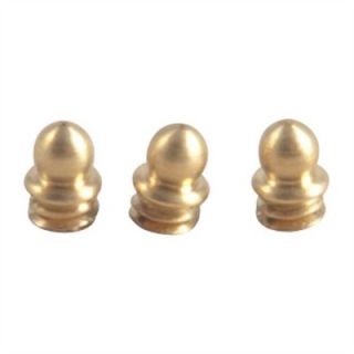 Sight Beads   Brass Skirted Bead, 1/8 5 40 Tpi, Gold, 3 Pak