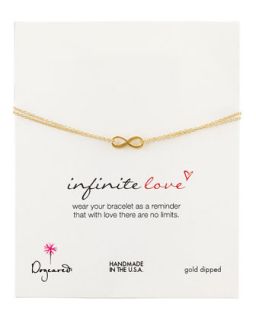 Gold Infinite Love Bracelet   Dogeared