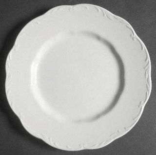 J & G Meakin Sterling Colonial Dinner Plate, Fine China Dinnerware   All White,R
