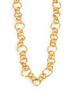 Stephanie Kantis Coronation Small Chain Link Necklace   Gold