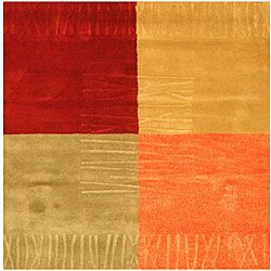 Dorado Tile Rug (6 Square) (MultiPattern GeometricMeasures 0.5 inch thickTip We recommend the use of a non skid pad to keep the rug in place on smooth surfaces.All rug sizes are approximate. Due to the difference of monitor colors, some rug colors may v