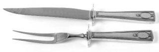 Wallace Carthage (Sterling,1917,No Monos) Small Stainless Blade 2 Piece Steak Ca