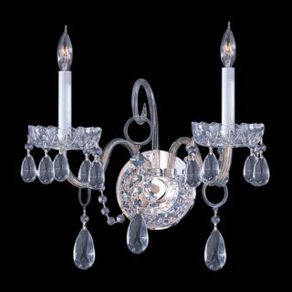 Crystorama 1032 CH CL S Traditional Swarovski Elements Crystal Wall Sconce  