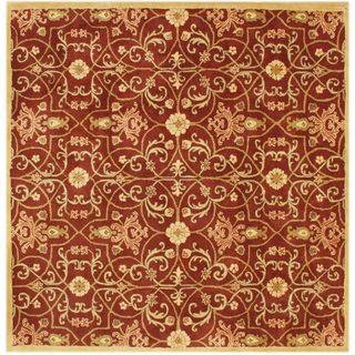 Hand tufted Alliyah Delhi Burgundy/ Gold New Zealand Wool Rug (8 X 8)