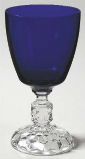 Fostoria American Lady Cobalt Blue Water Goblet   Stem #5056, Cobalt Blue Bowl