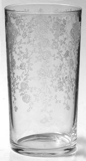 Cambridge Rose Point Clear 9 Oz Flat Tumbler   Stem 3121,Clear,Etched