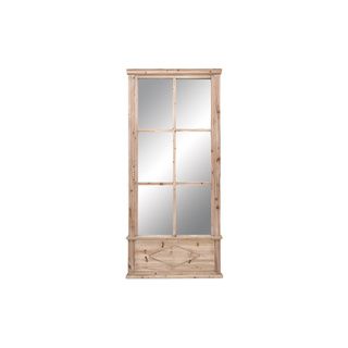 Wooden Full Length Mirror (Light brownMaterial Wood, glassQuantity One (1) mirrorSetting IndoorDimensions 78 inches high x 36 inches wide Wood, glassQuantity One (1) mirrorSetting IndoorDimensions 78 inches high x 36 inches wide)