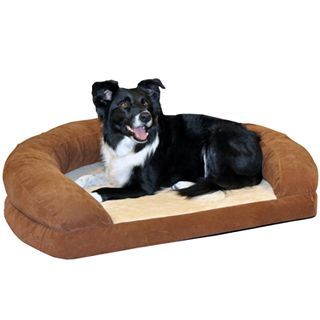 Bolster Sleeper Pet Bed, Brown