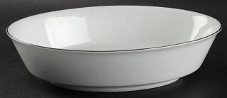 Noritake Enchanted Lace 9 Oval Vegetable Bowl, Fine China Dinnerware   White On
