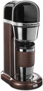 KitchenAid 18 oz Personal Coffeel Maker w/ Insulated Mug, One Touch Brewing, Red