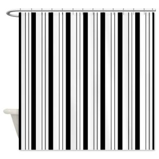  Black and White Stripes Shower Curtain  Use code FREECART at Checkout