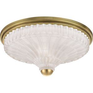 Hudson Valley HV 2513 AGB Paris 2 Light Flush Mount