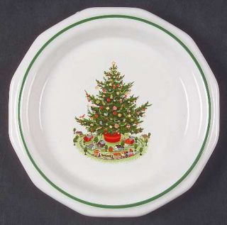 Pfaltzgraff Christmas Heritage Salad Plate, Fine China Dinnerware   Multisided,C
