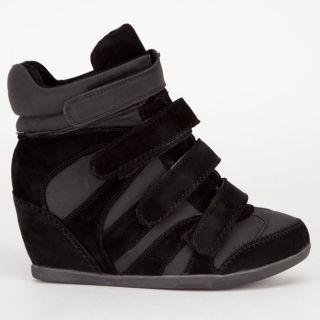 Thunder Womens Sneaker Wedges Black/Black In Sizes 8.5, 8, 7, 5.5, 6
