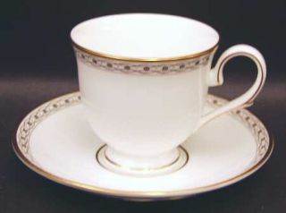 Lenox China Celtic Braid Footed Cup & Saucer Set, Fine China Dinnerware   Classi