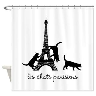  Paris Cats Shower Curtain  Use code FREECART at Checkout
