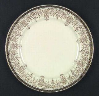 Royal Bayreuth Empress Jesephine Dinner Plate, Fine China Dinnerware   Black & G