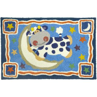 Jellybean Cow Jumped Over The Moon Indoor/ Outdoor Accent Rug (19 X 29)