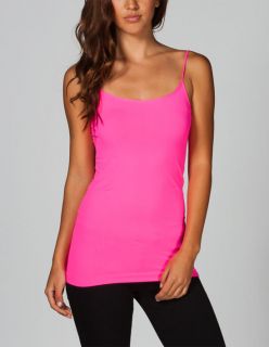 Essential Womens Seamless Cami Neon Hot Pink One Size For Women 111773